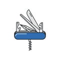 Jackknife, vector icon Royalty Free Stock Photo