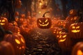 JackoLantern Lantern Parade Glowing Royalty Free Stock Photo