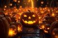 JackoLantern Lantern Parade Glowing Royalty Free Stock Photo