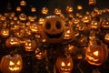 JackoLantern Lantern Parade Glowing Royalty Free Stock Photo