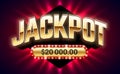 Jackpot banner Royalty Free Stock Photo