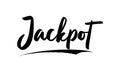 Jackpot Elegant Bold Typography Text Lettering Vector Design Quote