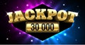 Jackpot banner Royalty Free Stock Photo