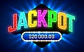 Jackpot gambling game banner Royalty Free Stock Photo
