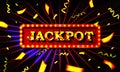 Jackpot. gambling game bright banner Royalty Free Stock Photo