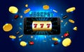 Jackpot lucky wins golden slot machine casino on mobile phone wi