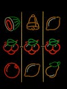 Jackpot machine neon Royalty Free Stock Photo