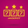 Jackpot with stars Royalty Free Stock Photo