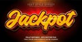 Jackpot Text Style Effect. Editable Graphic Text Template