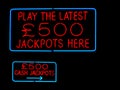 Jackpots neon sign