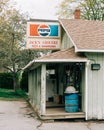 Jacks Grocery sign in Belfast, Maine