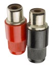 Jacks and plugs for communication Royalty Free Stock Photo