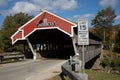 Jackson covered bridge N.H. Royalty Free Stock Photo
