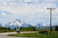 JACKSON HOLE, WYOMING - JUNE 2018 - On the open road - An RV traveling down the open road toward Grand Teton National Park.