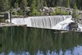 Jackson Meadows Reservoir dam Royalty Free Stock Photo