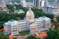 Jackson, Mississippi, USA skyline over the Capitol Building Royalty Free Stock Photo