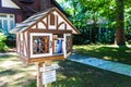 Little Free Library near the Eudora Welty House, with door open, in Belhaven Neighborhood in Jackson, MS