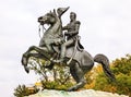 Jackson Statue Lafayette Park Autumn Washington DC Royalty Free Stock Photo