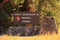 John D. Rockefeller, Jr. Memorial Parkway Entrance Sign