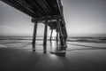 JACKSONVILLE BEACH FISHING PIER SUNRISE Royalty Free Stock Photo