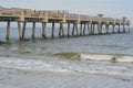 Jacksonville Beach Pier in Duval County, Florida Royalty Free Stock Photo