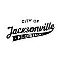 Jacksonville, Florida lettering design. Jacksonville typography design. Vector and illustration. Royalty Free Stock Photo