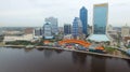 JACKSONVILLE, FL - FEBRUARY 2016: Aerial city view. Jacksonville