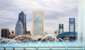 Jacksonville Florida skyline and Friendship Fountain