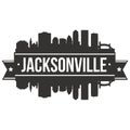 Jacksonville Florida United States Of America USA Icon Vector Art Design Skyline Flat City Silhouette Editable Template