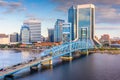 Jacksonville, Florida, USA Downtown Skyline On The River.