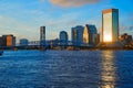 Jacksonville skyline evening in florida USA