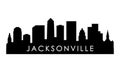 Jacksonville skyline silhouette.