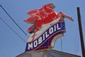 Jacksonville, TX: Vintage Mobil Oil Sign at abandoned bulk oil station in Jacksonville, TX