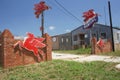 Jacksonville, TX: Vintage Mobil Oil Sign at abandoned bulk oil station in Jacksonville, TX