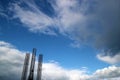 Jackup rig with clouds Royalty Free Stock Photo