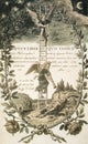 hermetic alchemical illustration of the celestial ladder Royalty Free Stock Photo