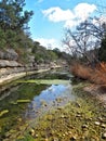 Cypress Creek at Jacob\'s Well Natural Area in Wimberley Texas Royalty Free Stock Photo