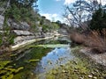 Cypress Creek at Jacob\'s Well Natural Area in Wimberley Texas