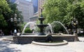 Jacob Wrey Mould Fountain, opened in 1871, City Hall Park, New York, NY, USA