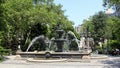 Jacob Wrey Mould Fountain, opened in 1871, City Hall Park, New York, NY, USA