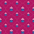 Jacobean floral pattern, meadow flowers background