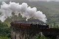 Jacobite Steam Train, Hogwarts Express crossing the Glenfinnan Viaduct