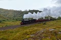 The Jacobite steam travells through Scottish Highland