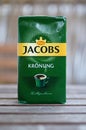 Jacobs Kroenung coffee on table Royalty Free Stock Photo