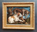 Jacopo Bassano, Two Hunting Dogs. Royalty Free Stock Photo