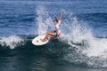 Jacqueline Silva Surfing in the Hawaiian Pro