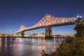 Jacques Cartier bridge at dusk Royalty Free Stock Photo