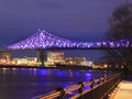 Jacques Cartier Bridge illuminated at night