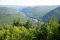 Jacques-Cartier valleys and the Sautauriski River Royalty Free Stock Photo