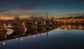 Jacques-Gabriel Bridge over the Loire River in Blois, France Royalty Free Stock Photo